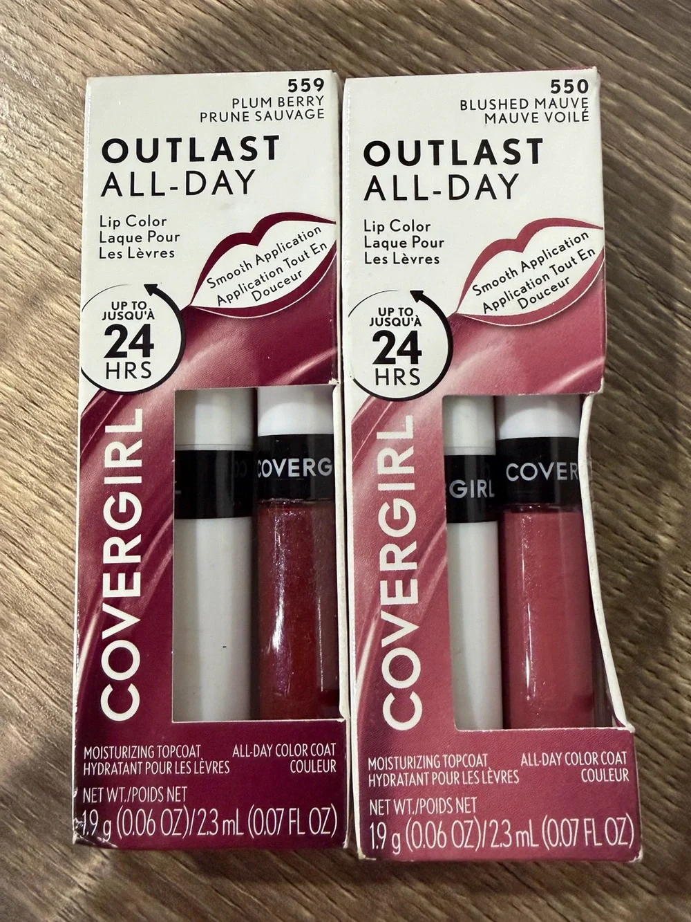 2 x Covergirl Outlast All-Day Lip Color NEW